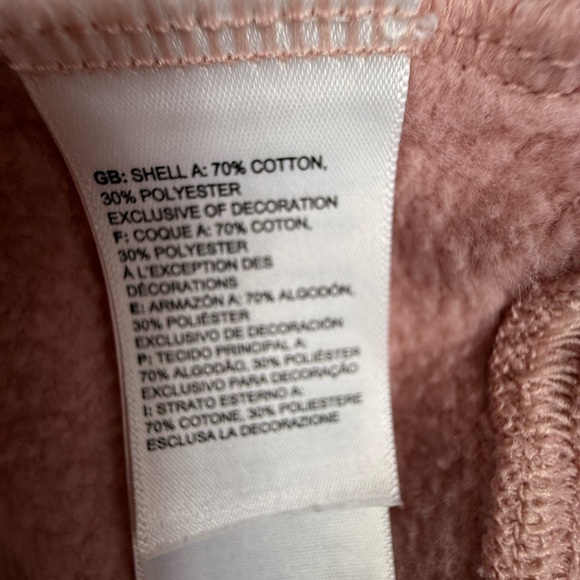 🆕 The North Face pink hoodie sweatshirt with gray camo logo size XL - Picture 9 of 10